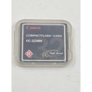 Canon 32MB CompactFlash CF Memory Card FC-32MH High Speed with Case